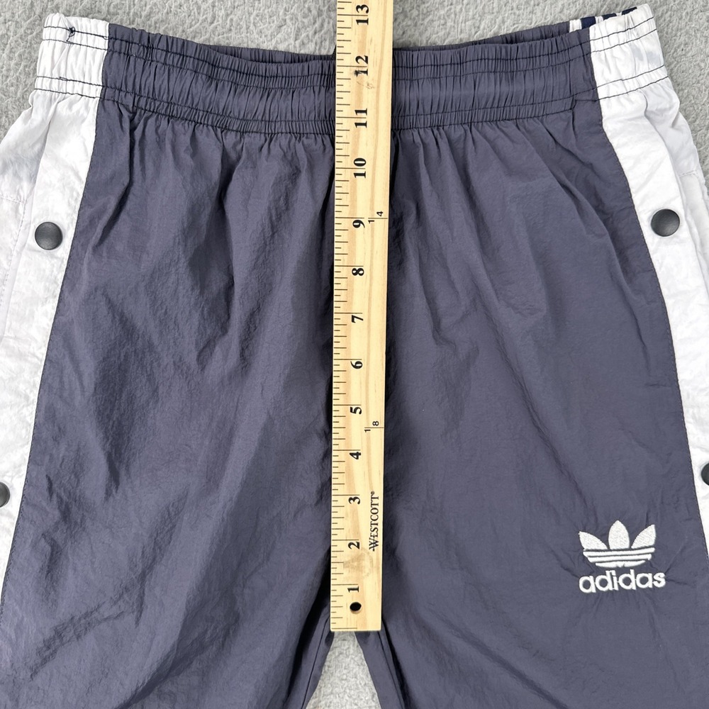 VTG Adidas Tear Away Windbreaker Track Pants Men Large Side Snap Premium Fit Y2K - Picture 7 of 16